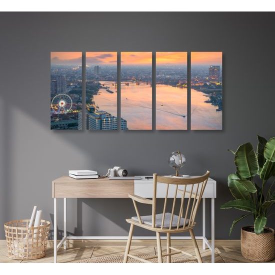 5-dielny obraz čarovný Bangkok