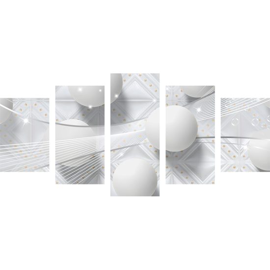 5-dielny obraz jemný luxus