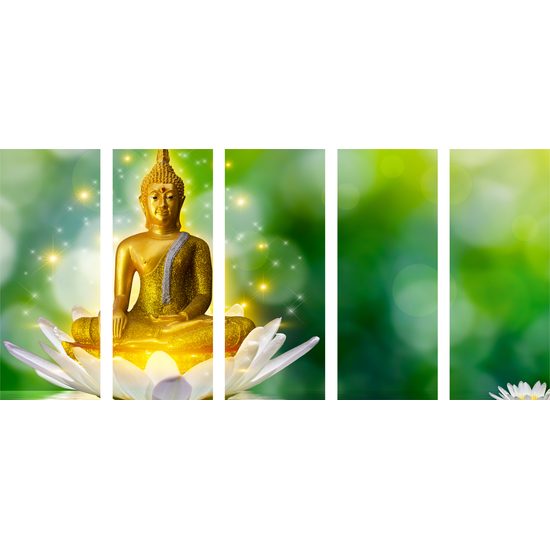 5-dielny obraz harmonický Budha