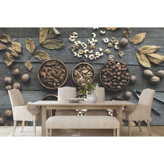 Samolepiaca fototapeta rôzne druhy orieškov