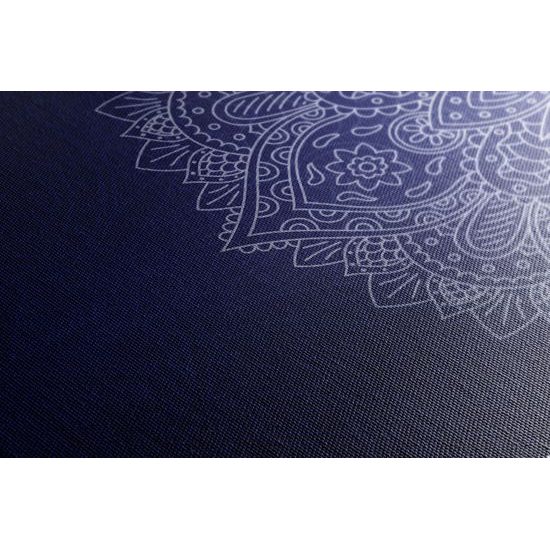 Obraz nádherná mandala na tmavomodrom pozadí