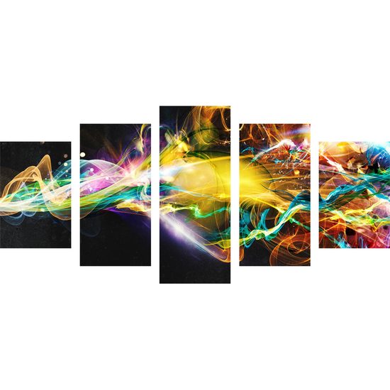 5-dielny obraz nespútané energie v farebnom prevedení