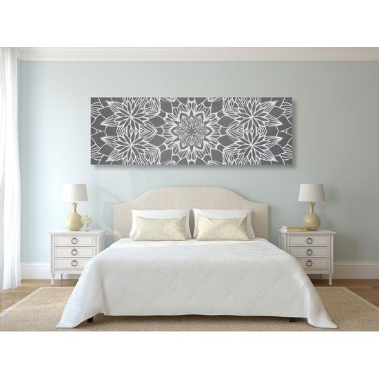 Obraz umelecká abstrakcia s kvetinovým motívom