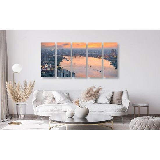 5-dielny obraz čarovný Bangkok