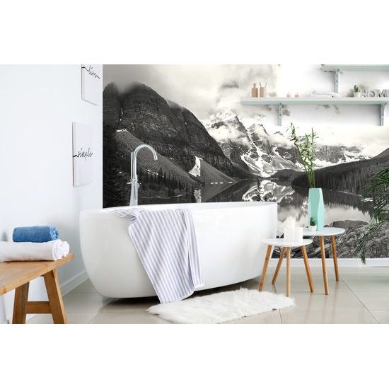 Fototapeta krásna kanadská príroda v čiernobielom prevedení