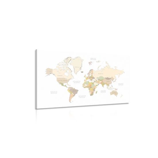 Obraz klasická vintage mapa sveta