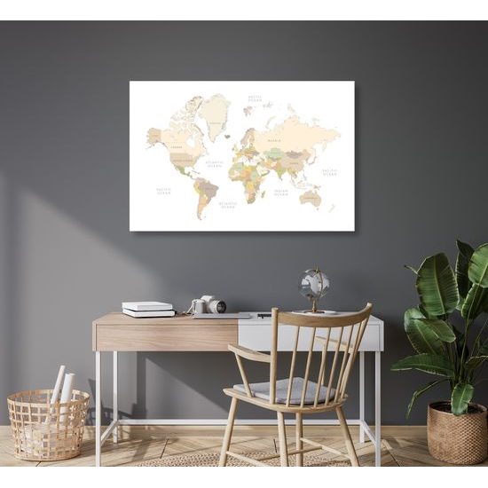 Obraz klasická vintage mapa sveta