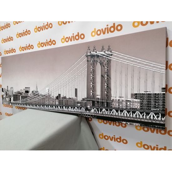 Obraz pohľad na New York v čiernobielom prevedení