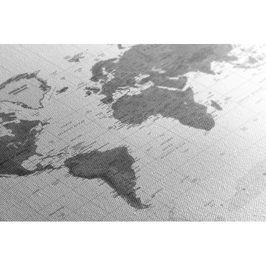 Obraz štýlová mapa v čiernobielom prevedení