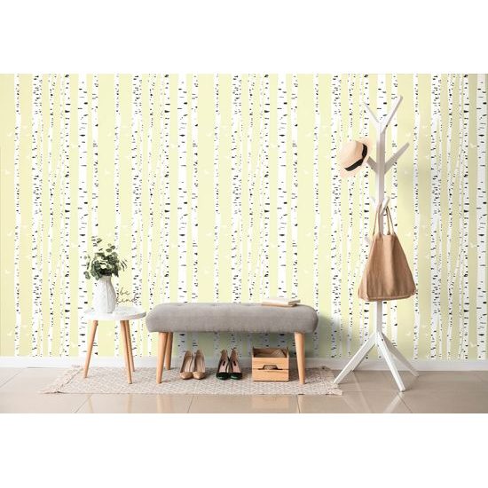 Samolepiaca tapeta hustý brezový háj