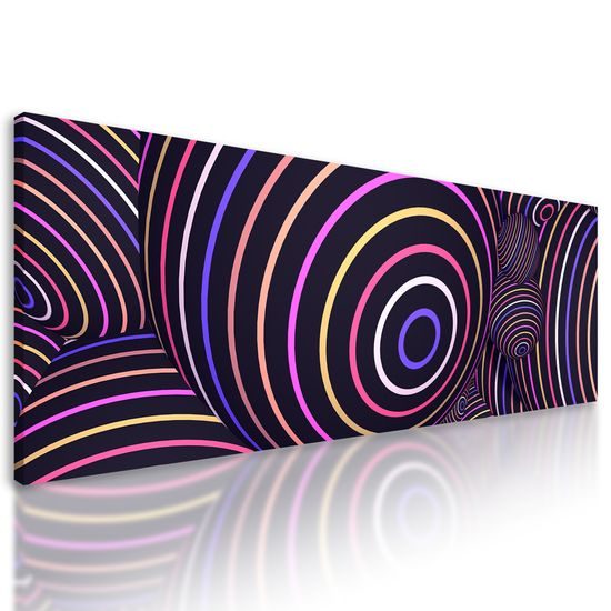 Obraz optická ilúzia tvorená guličkami