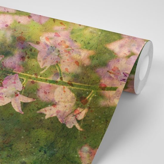 Tapeta neobyčajná kresba rastliny z hôr