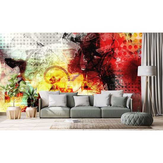 Samolepiaca tapeta štýlová kombinácia tvarov