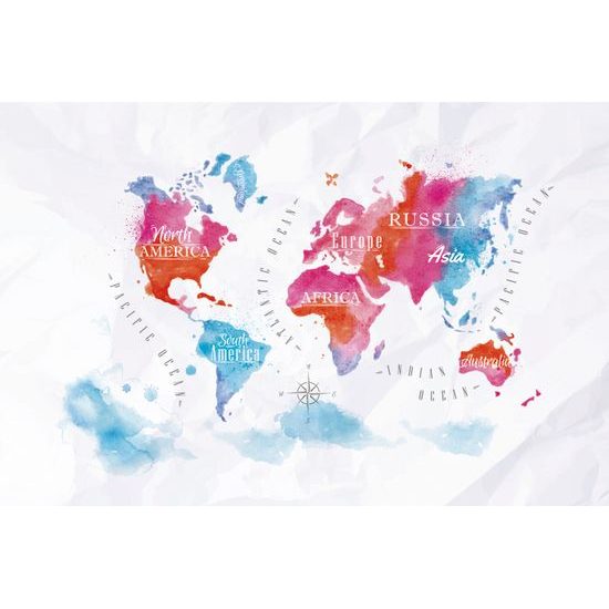 Tapeta umelecká mapa sveta