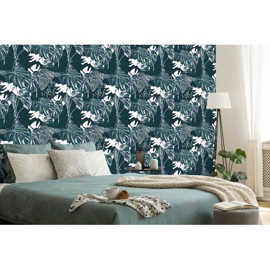 Tapeta exotické listy monstery