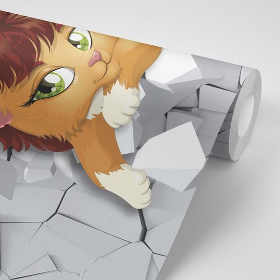 Samolepiaca tapeta levíča na abstraktnom pozadí