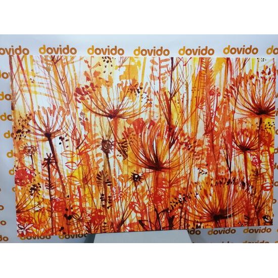 Obraz umelecká abstrakcia púpav