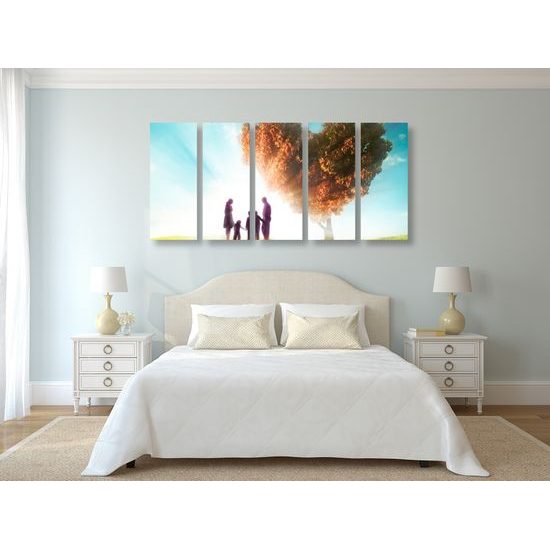 5-dielny obraz rodinná láska