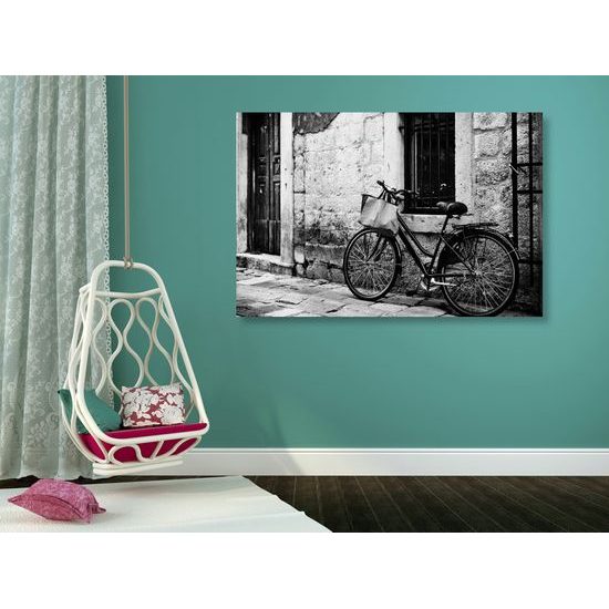Obraz bicykel v čiernobielom prevedení