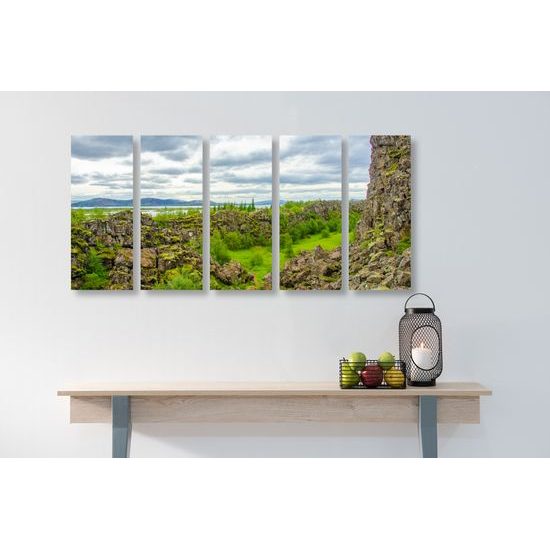 5-dielny obraz nádherná nedotknutá príroda