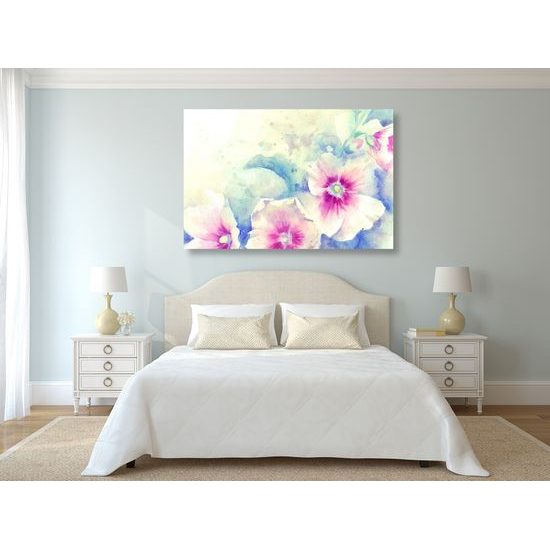 Obraz maľba pôvabných kvetov