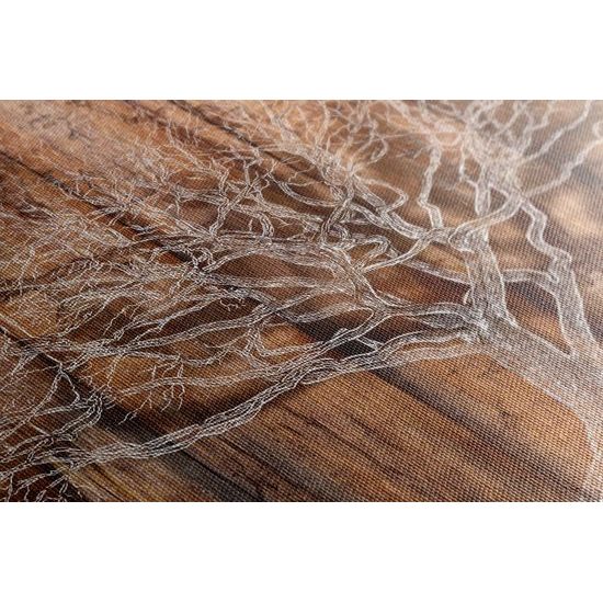 Obraz strom života na drevenom pozadí