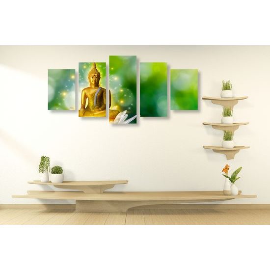 5-dielny obraz harmonický Budha