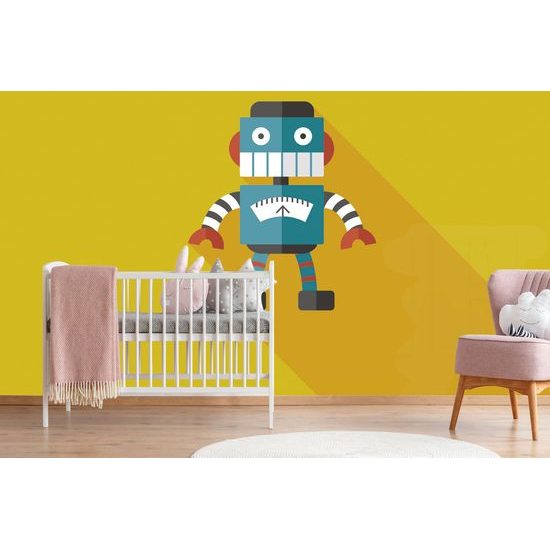 Samolepiaca tapeta zábavný robot