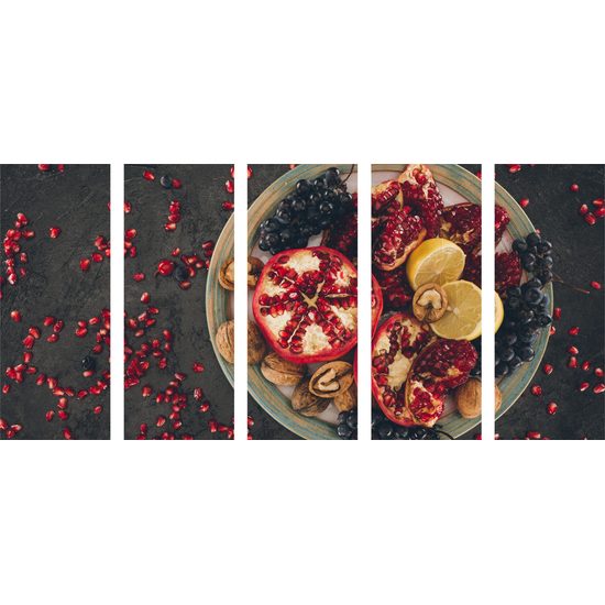 5-dielny obraz zdravá zmes