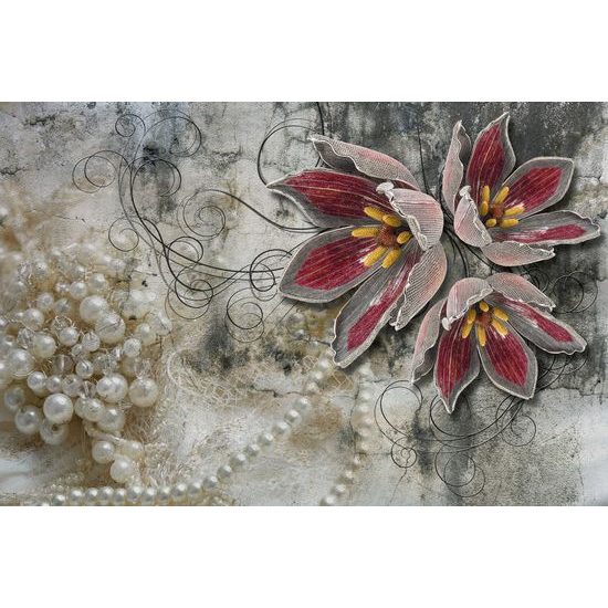 Zaujímavá samolepiaca tapeta zázračné kvety