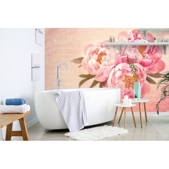 Originálna tapeta romantická pivonka