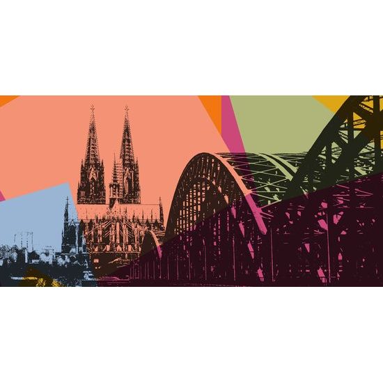 Obraz nemecký Kolín v pop art štýle