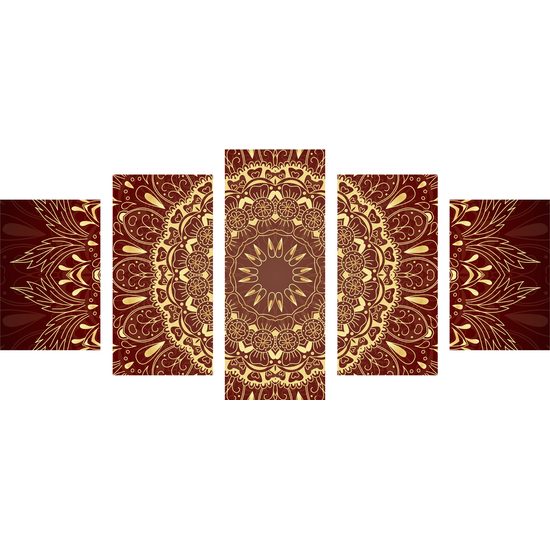 5-dielny obraz luxusná Mandala
