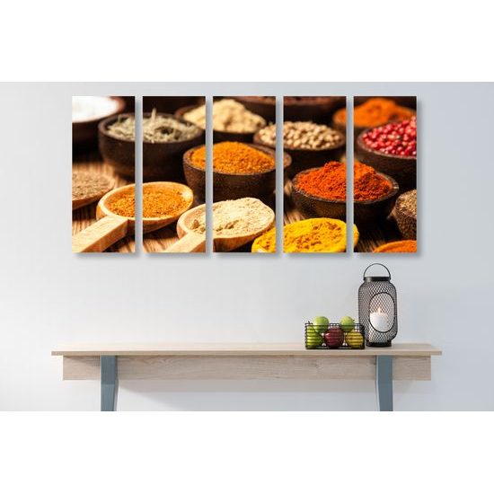 5-dielny obraz Indické koreniny