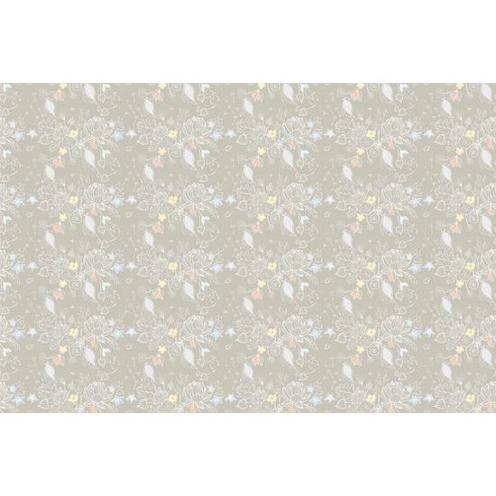 Samolepiaca tapeta nežné kvety v svetlom prevedení