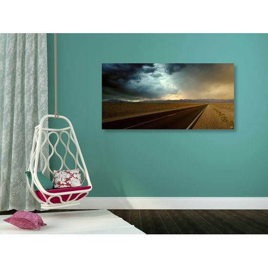 Obraz nekonečná cesta púšťou