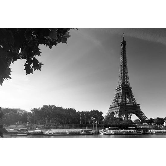 Obraz poklad Paríža v čiernobielom prevedení