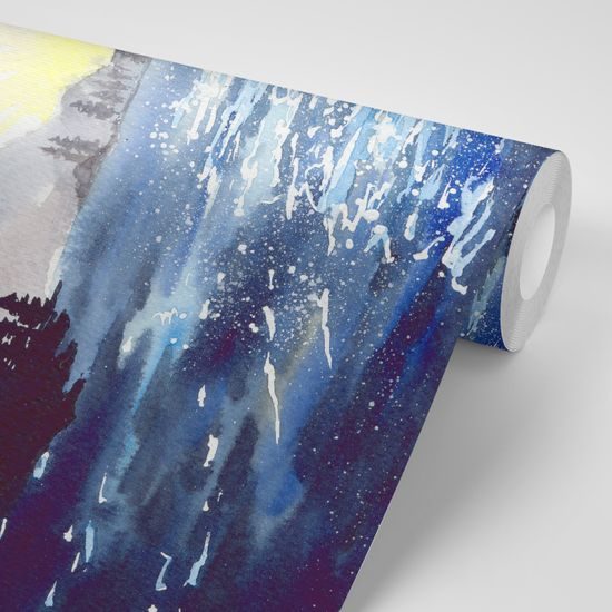 Originálna tapeta maľovaná divoká rieka