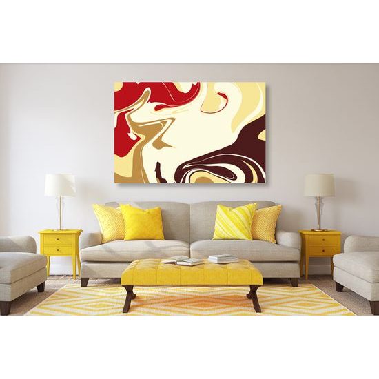 Obraz umelecká abstrakcia zemitých farbách