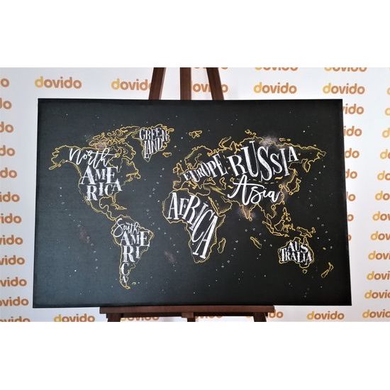 Obraz moderná mapa sveta