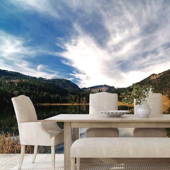 Samolepiaca fototapeta odraz jesennej prírody v jazere