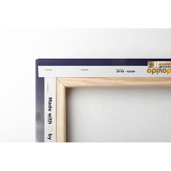 Obraz zakliata krajina v snežítku