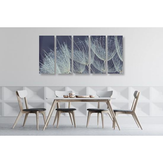 5-dielny obraz detail púpavy