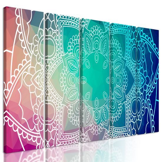 5-dielny obraz Mandala