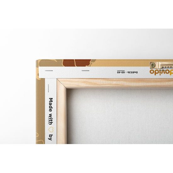 Obraz moderná mapa Európskej únie v hnedom prevedení