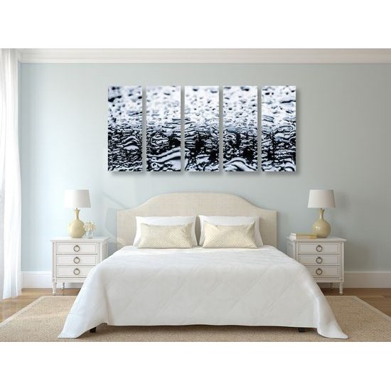 5-dielny obraz zem po daždi