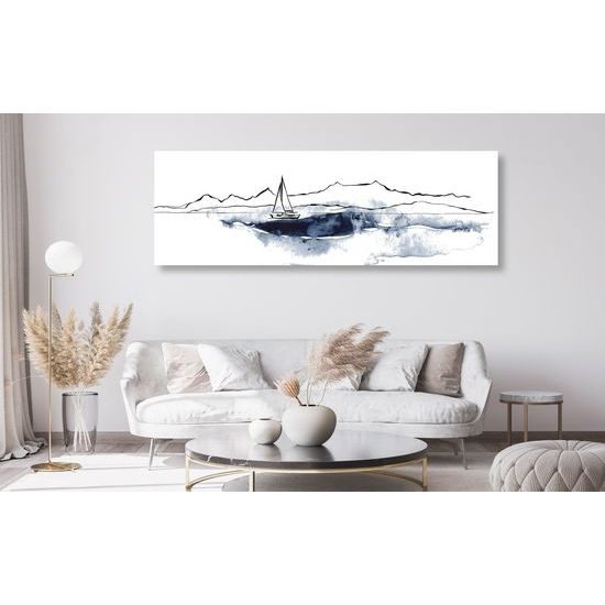 Obraz maľovaná jachta