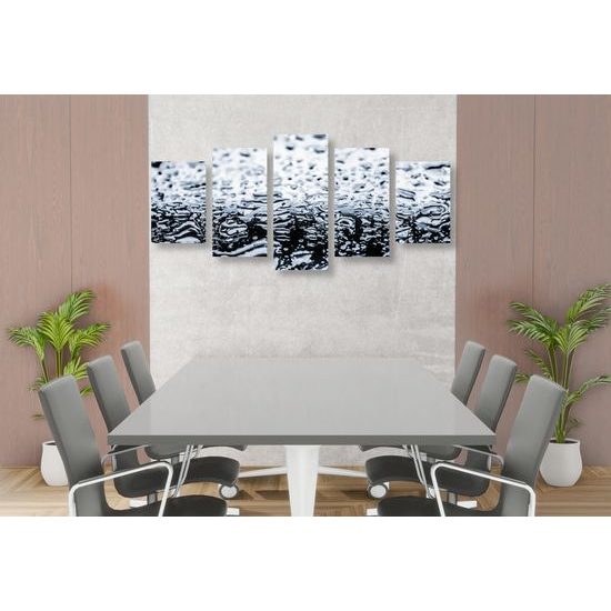 5-dielny obraz zem po daždi