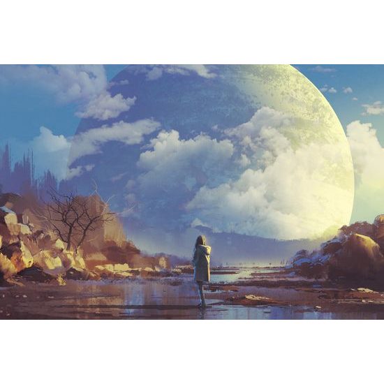 Obraz žena vo futuristickom svete