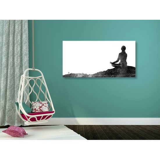 Obraz duchovná cesta v čiernobielom prevedení